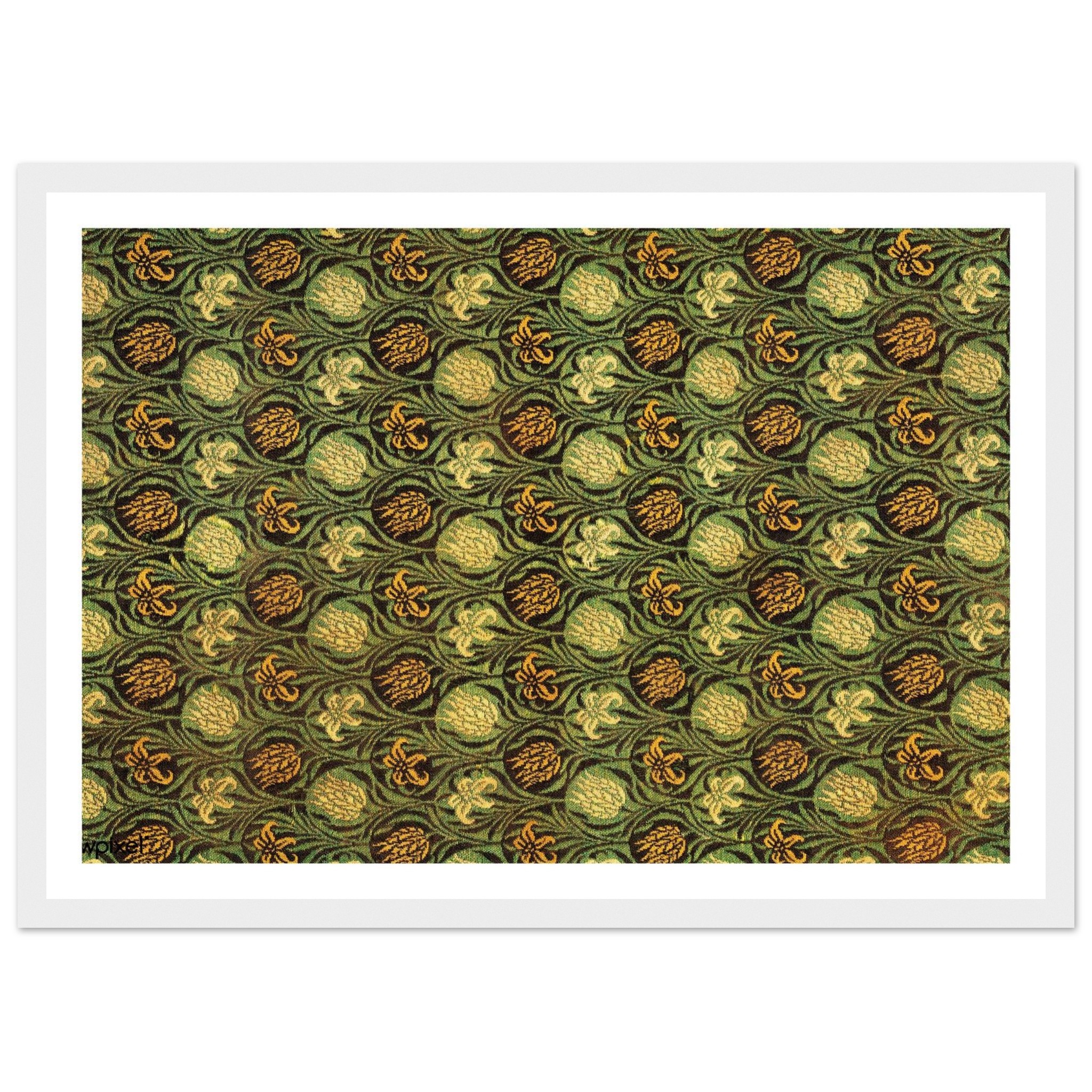 Tulip and Lily by William Morris - Art Print - Premium Matte Paper - Wooden Framed Poster A3 (29.7 x 42 cm) - Image 3