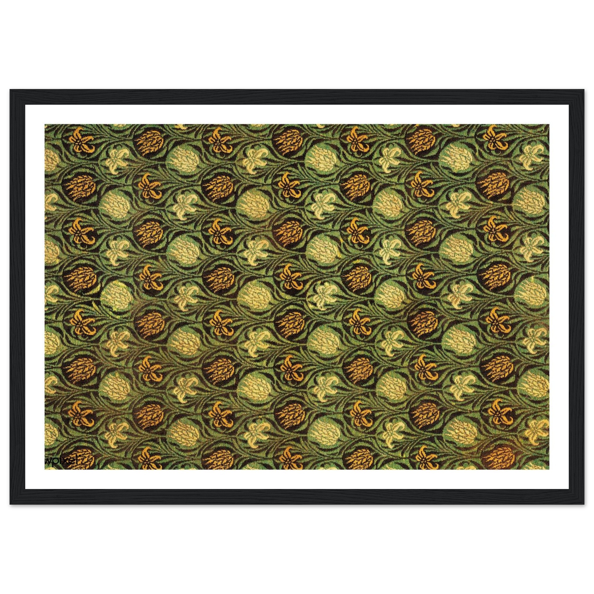 Tulip and Lily by William Morris - Art Print - Premium Matte Paper - Wooden Framed Poster A3 (29.7 x 42 cm) - Image 4